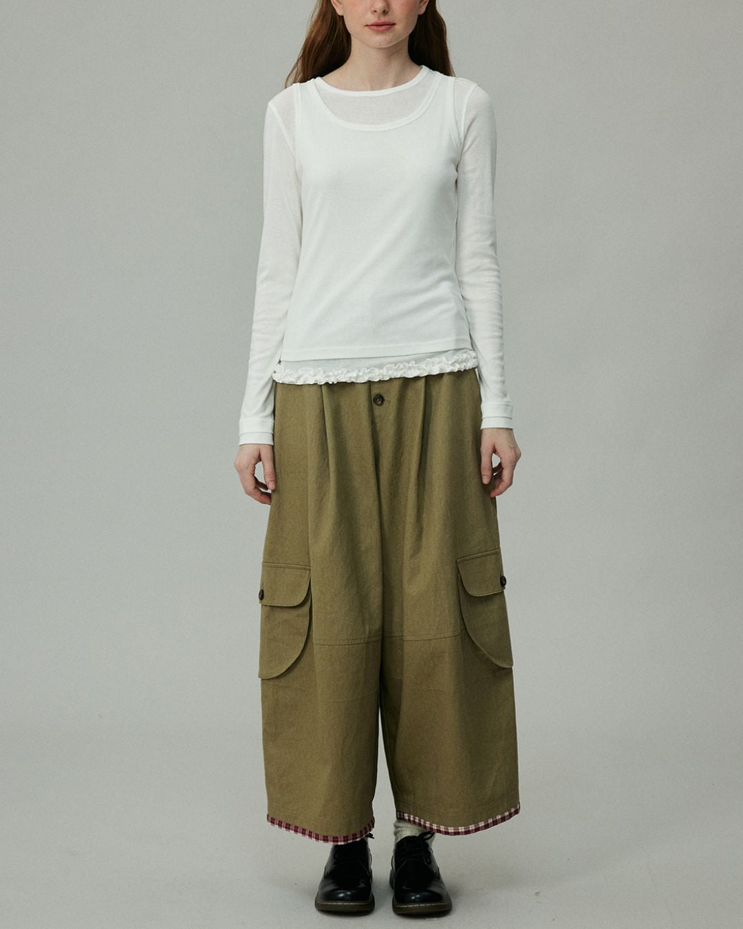 Layered Long Sleeve T-shirt　LT001