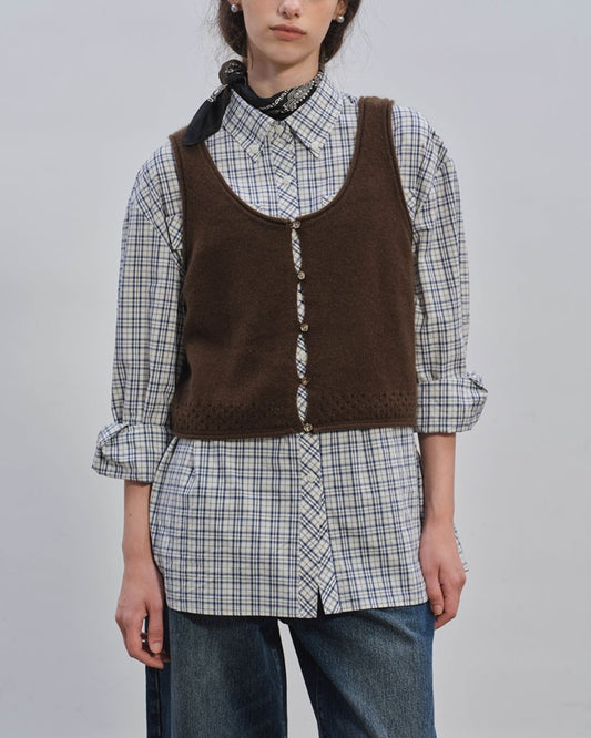 Front And Back 2-way Knit Vest　VT003