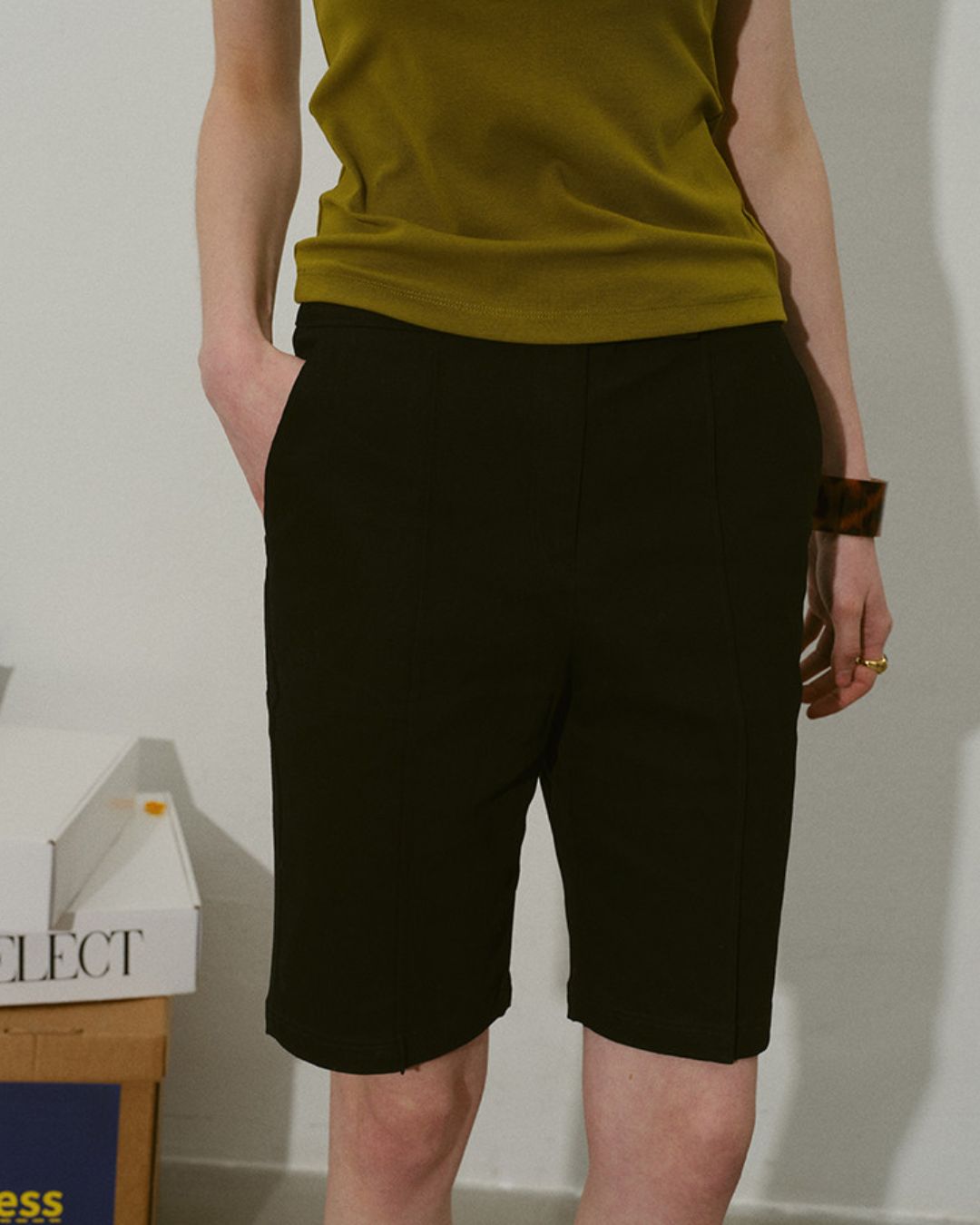 Basic Straight Half Pants　SP004