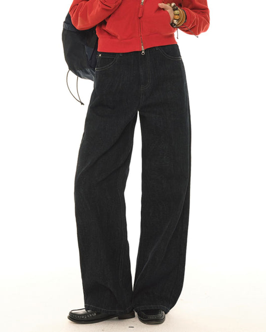 Back Pocket Teacup Straight Jeans　DP007