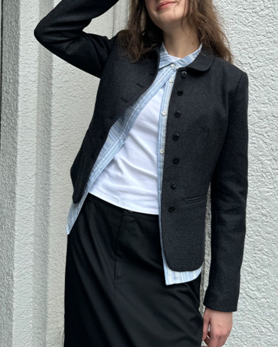 Round Collar Classic Jacket　JK004