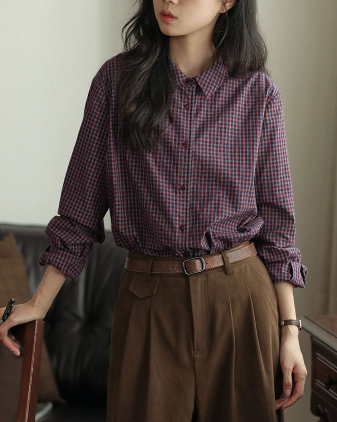 Casual Check Shirt　LS055