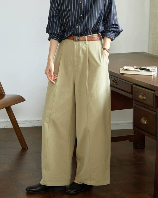 Tucked Wide Curve Pants　PT032