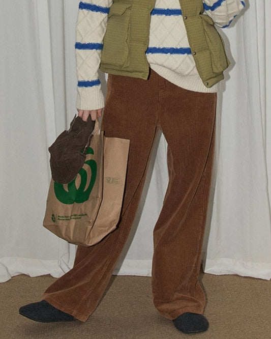 Corduroy Straight Pants　PT019