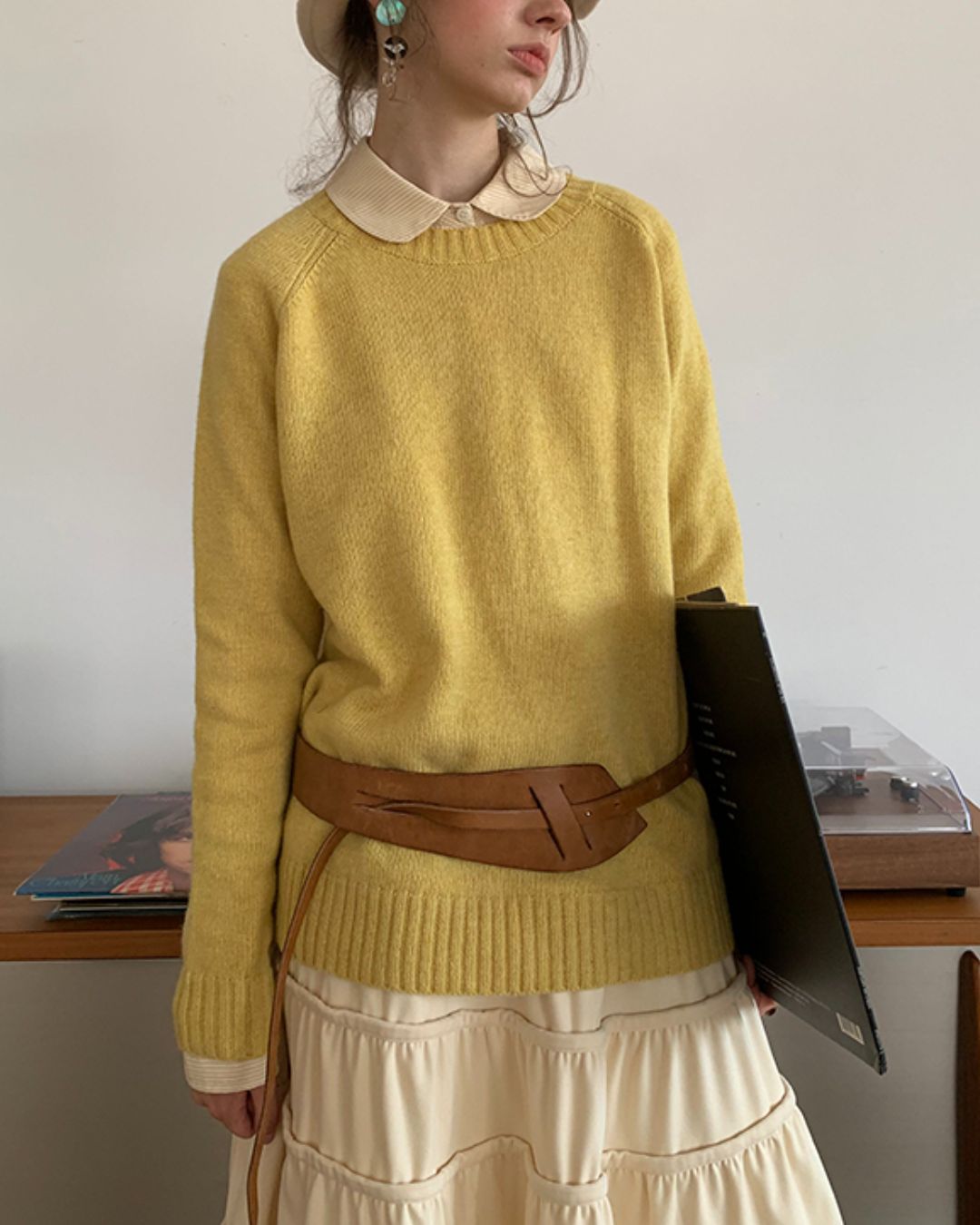 Basic Round Neck Sweater　KN003