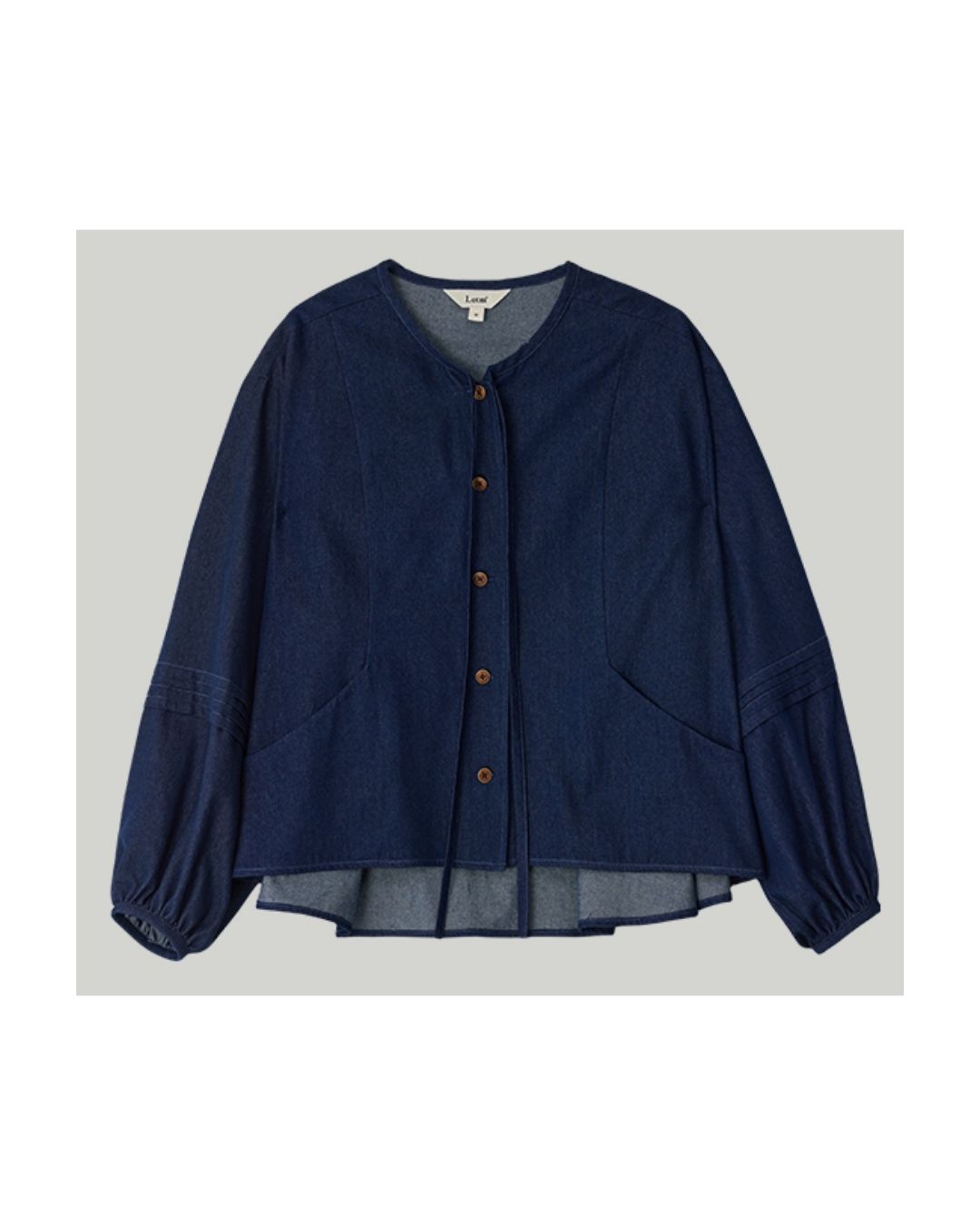 A-line Pleated Shirt ＆ Knee-length Skirt　LS011