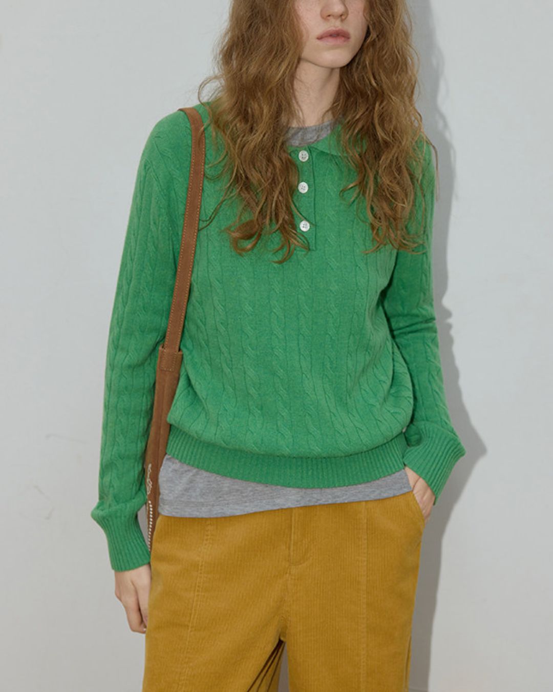 Polo Collar Casual  Knit　KN088