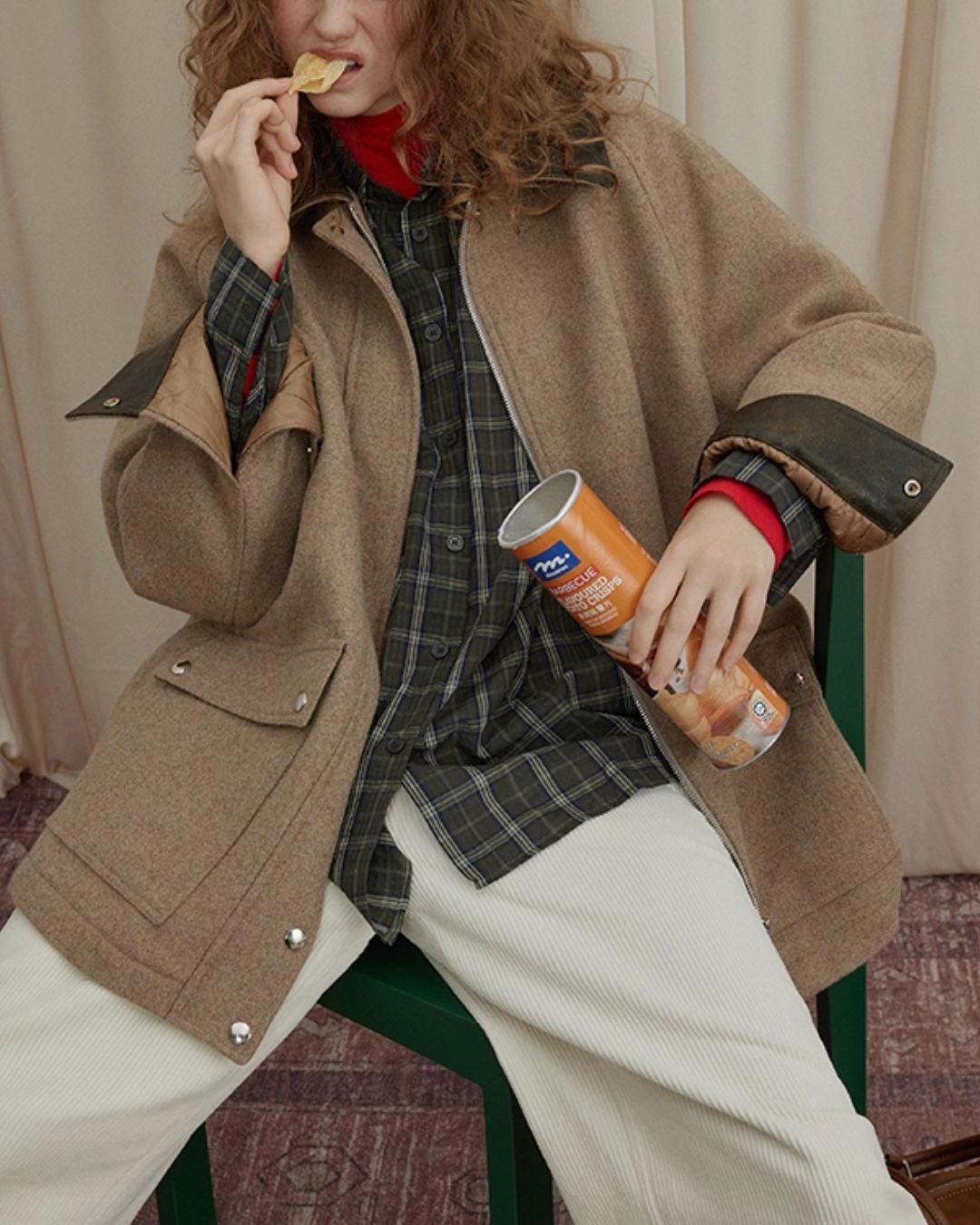 Contrast Color Classic Jacket　JK043