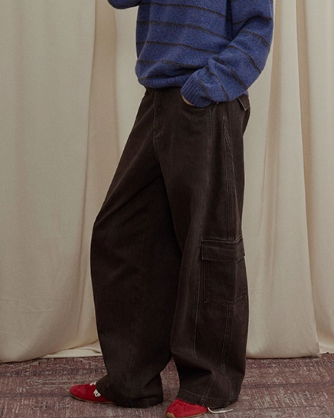 Work Denim Wide Pants　DP008