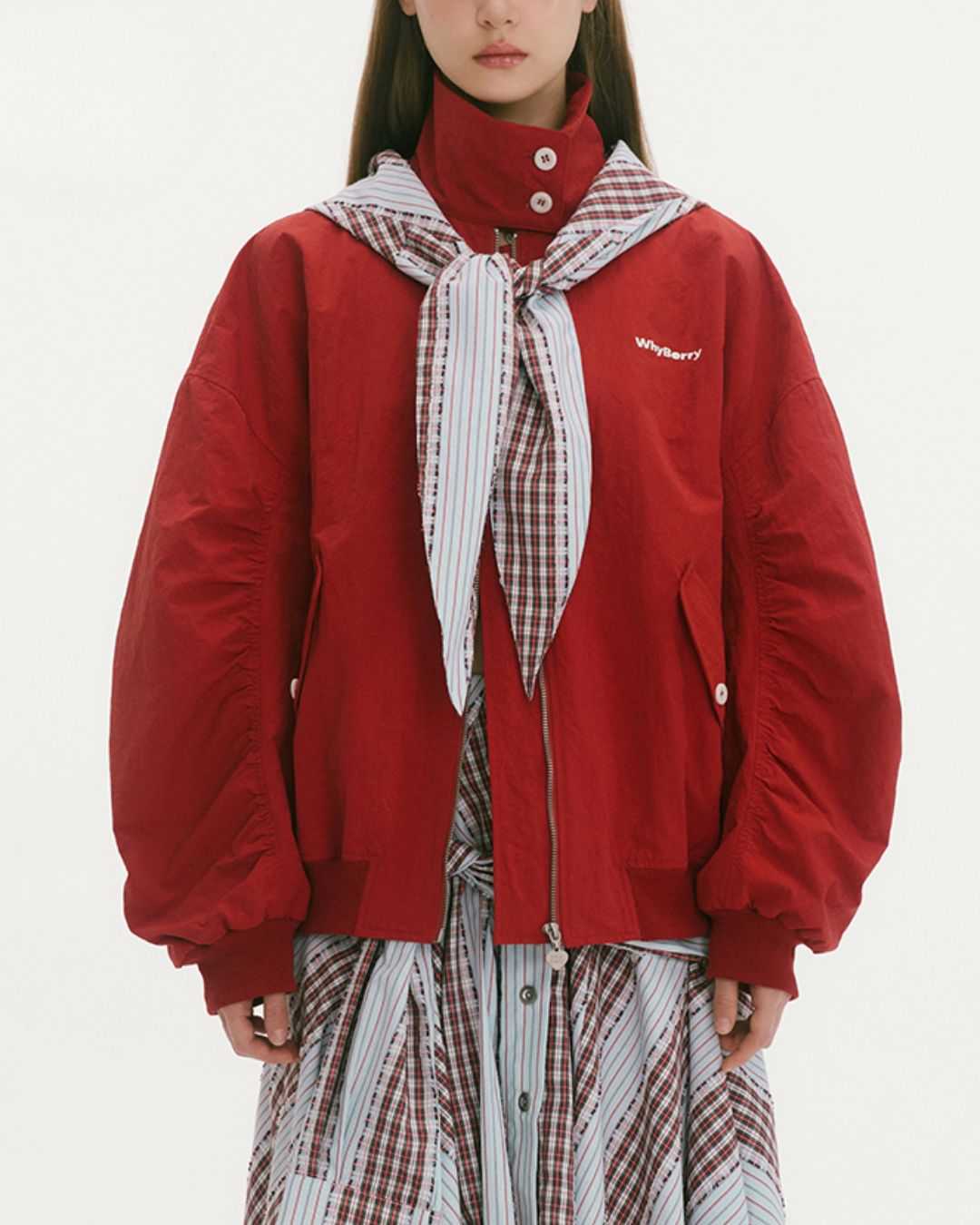 Detachable Hood Stand-collar Jacket　JK030