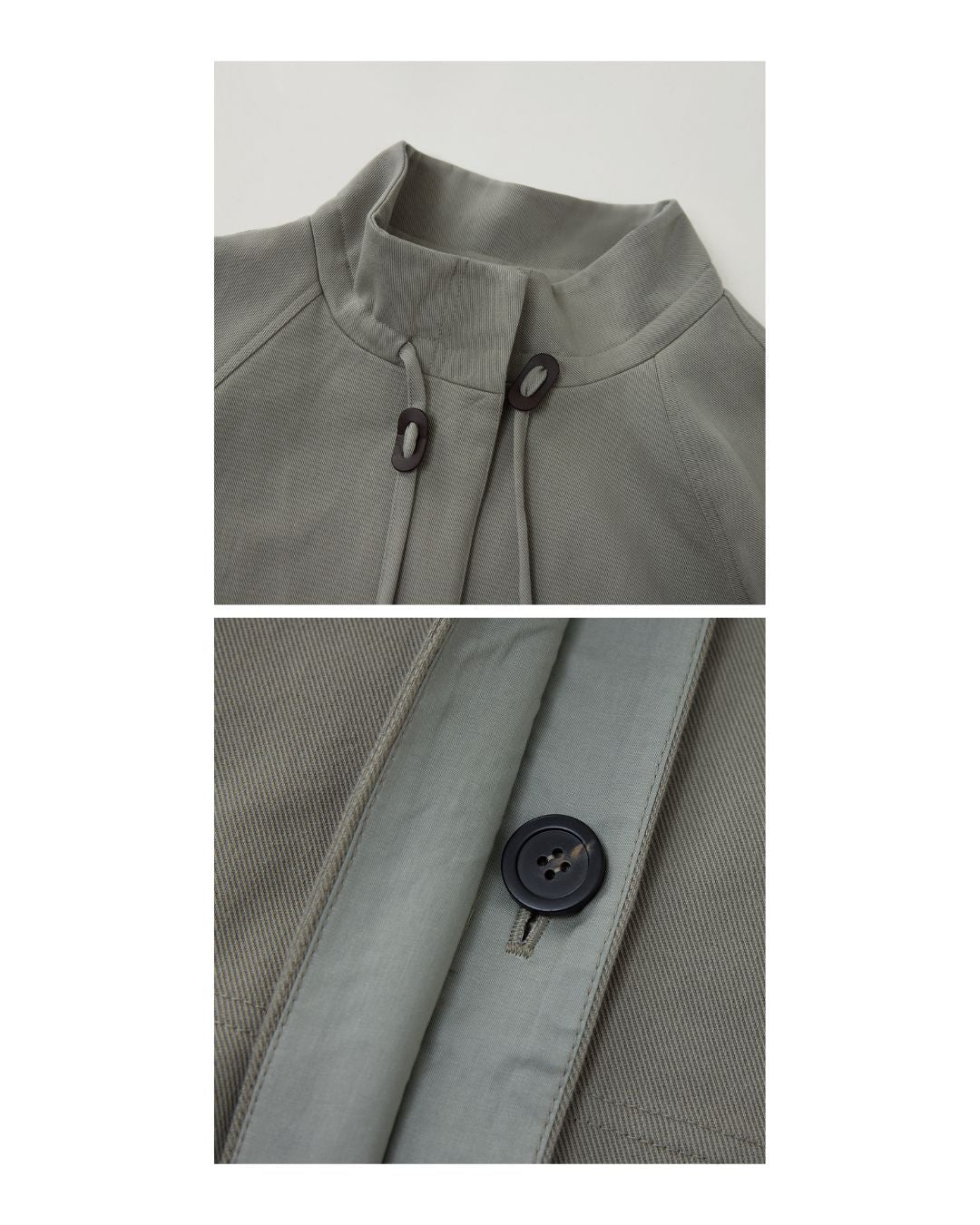 Stand Collar Drawstring Jacket　JK018