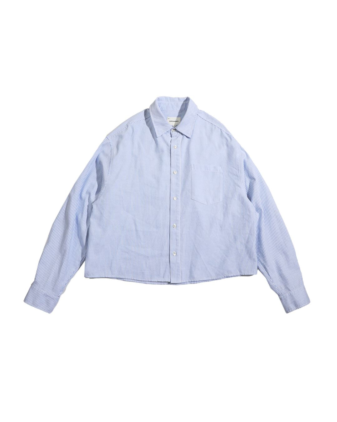 Striped Cropped Shirt　LS008