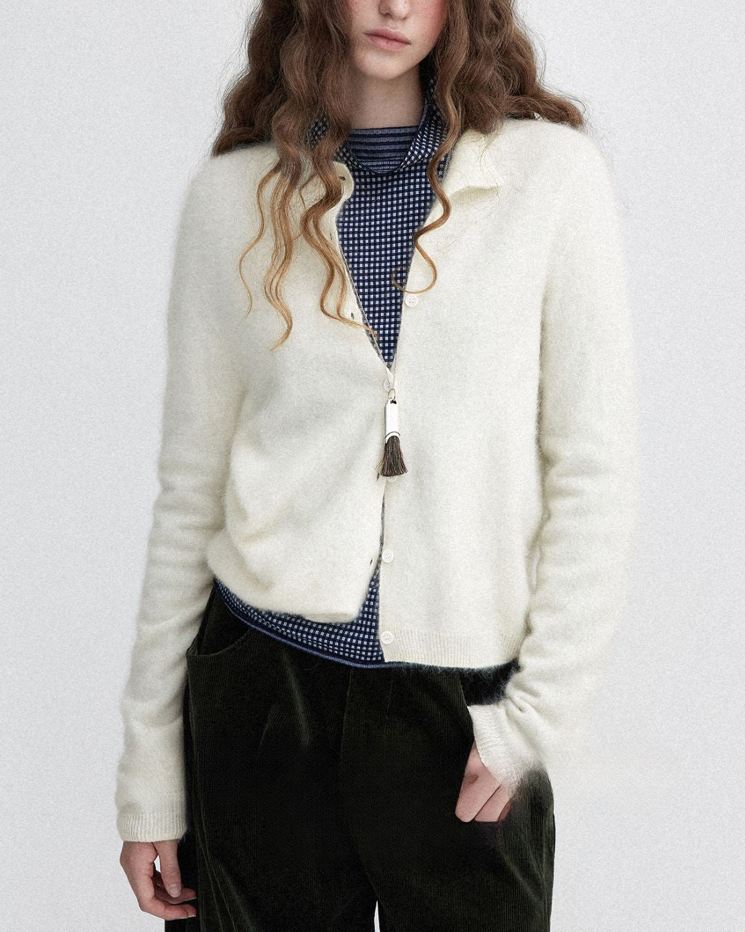 Brushed Knit Cardigan　KN027