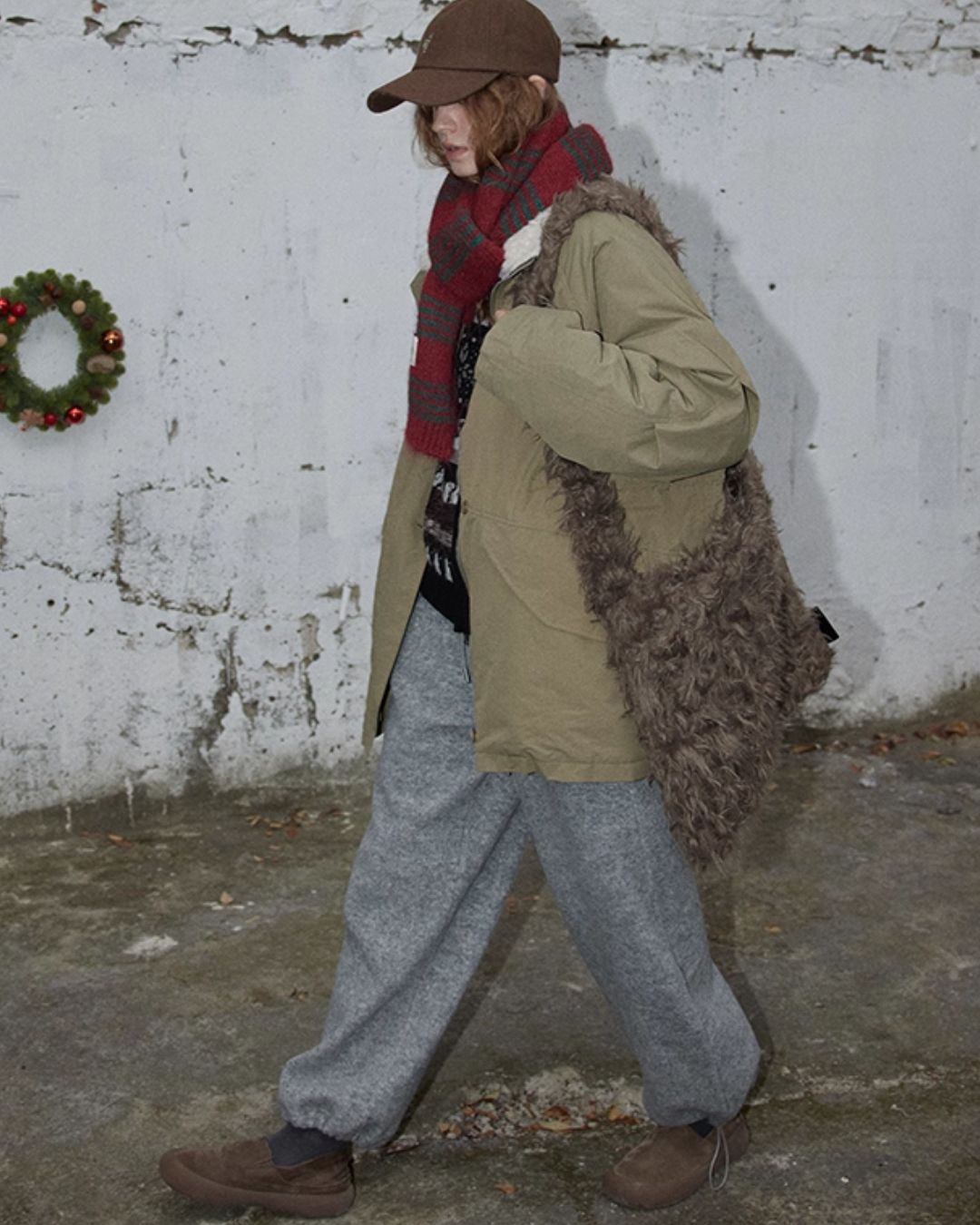 Fur-lined Military Coat　CT014