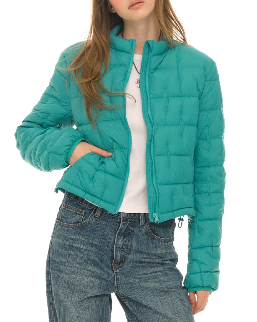 Stand Collar Short Down Jacket　JK035