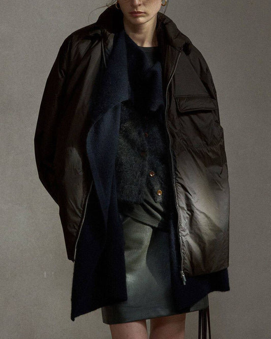 Padded Quilted Shirt Jacket　JK087