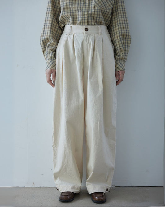 Casual Wide Tuck Pants　PT013