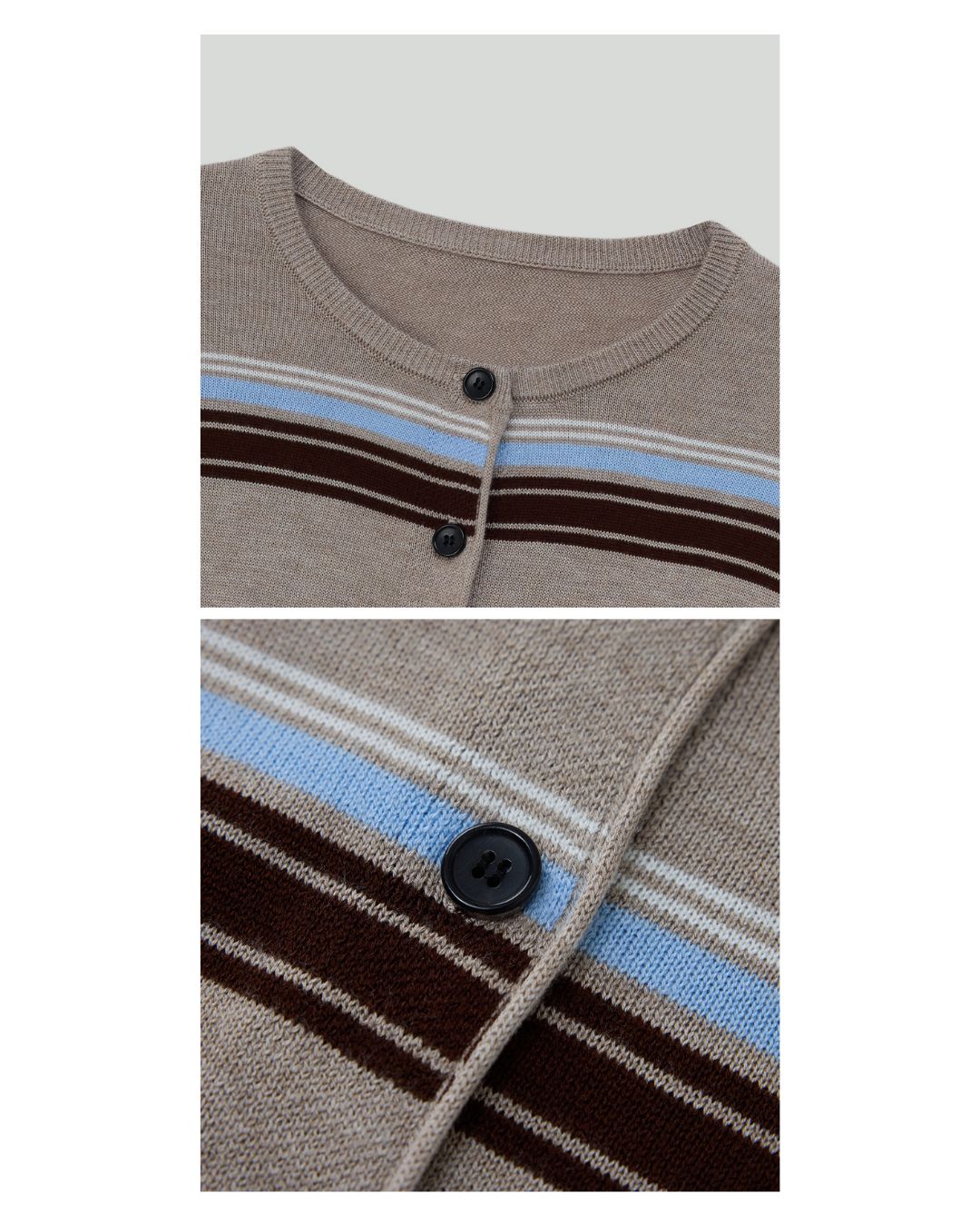 Border Knit Cardigan　KN021