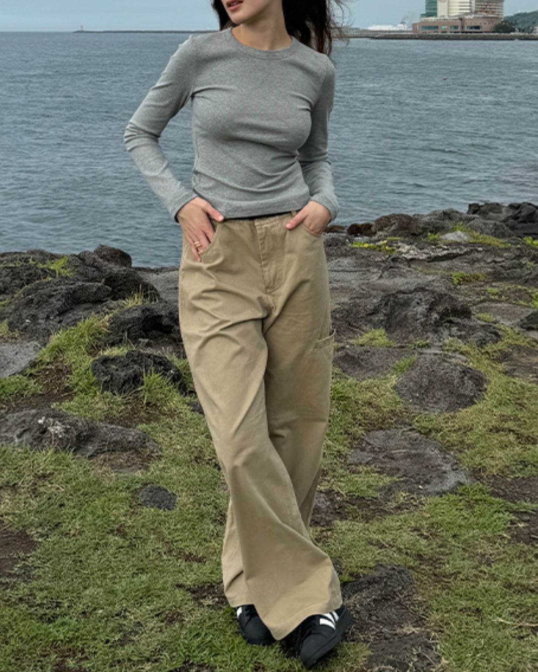 Cotton Straight Work Pants　PT006