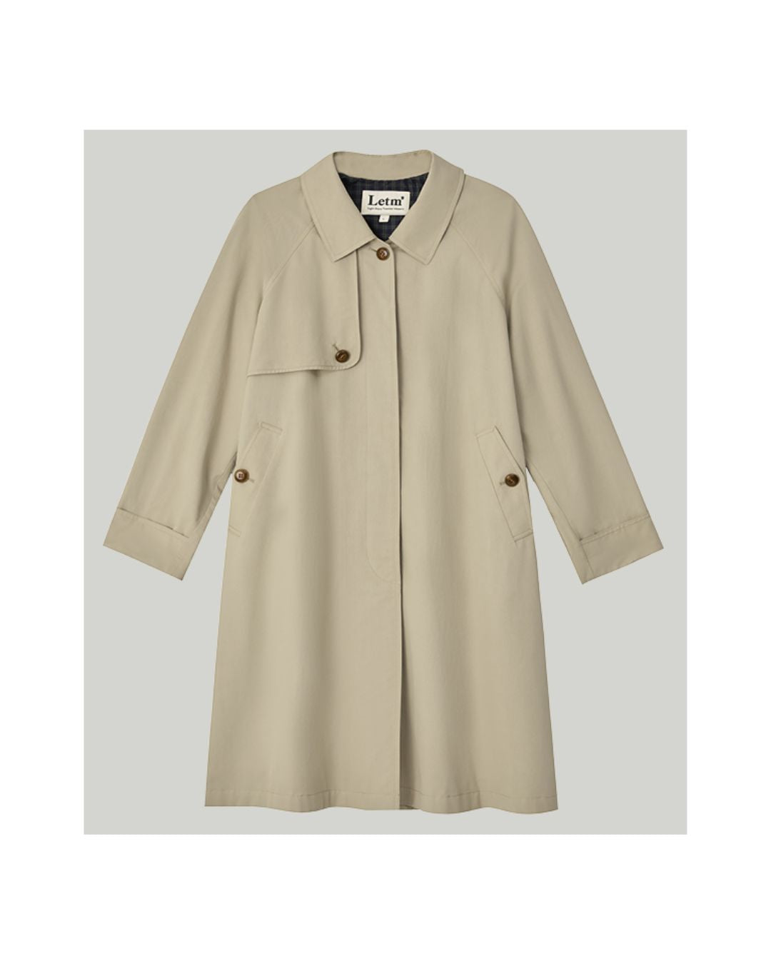 Back Pleated Trench Coat　CT001