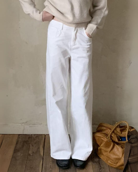 Basic Straight Wide Pants　PT003