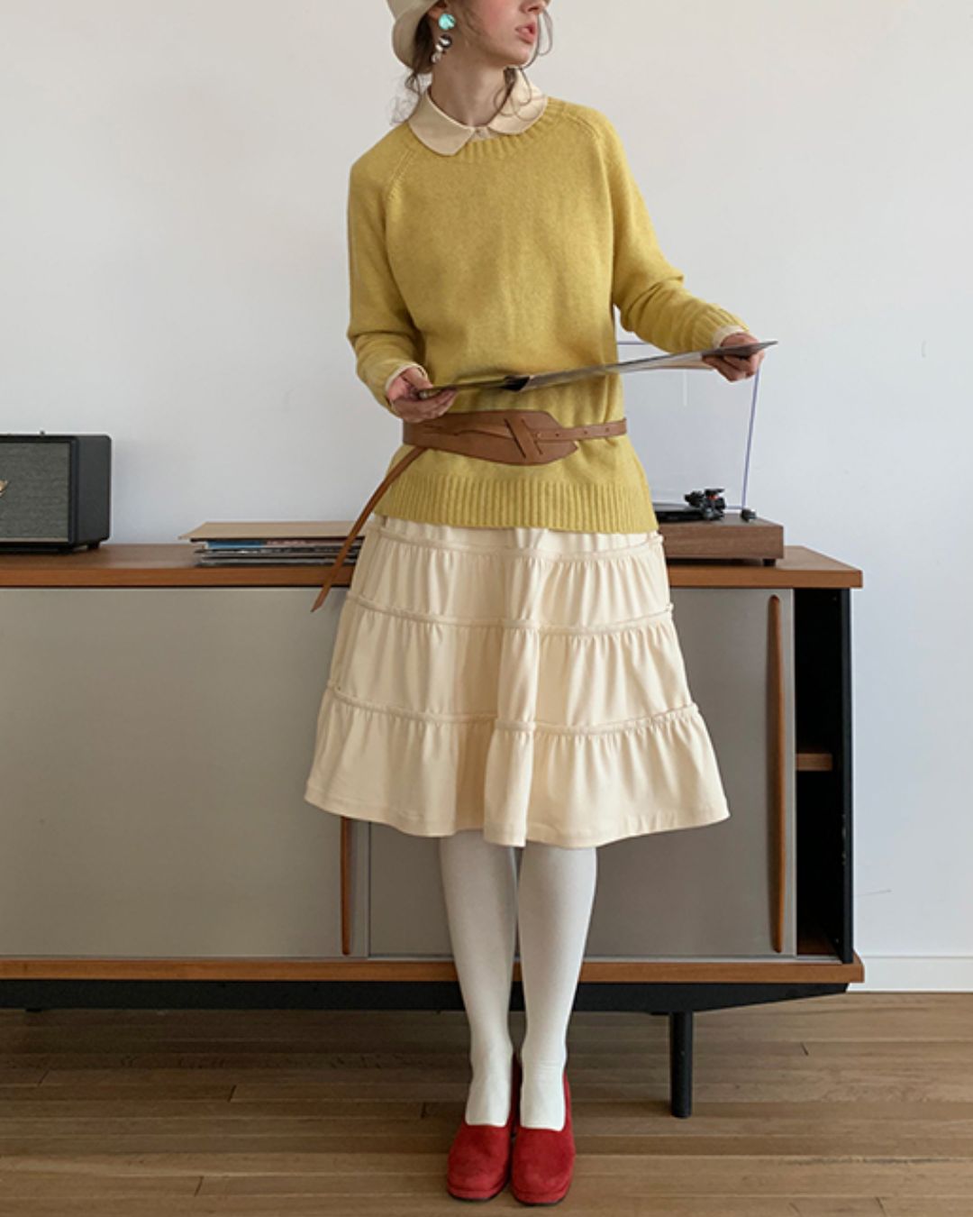 Basic Round Neck Sweater　KN003