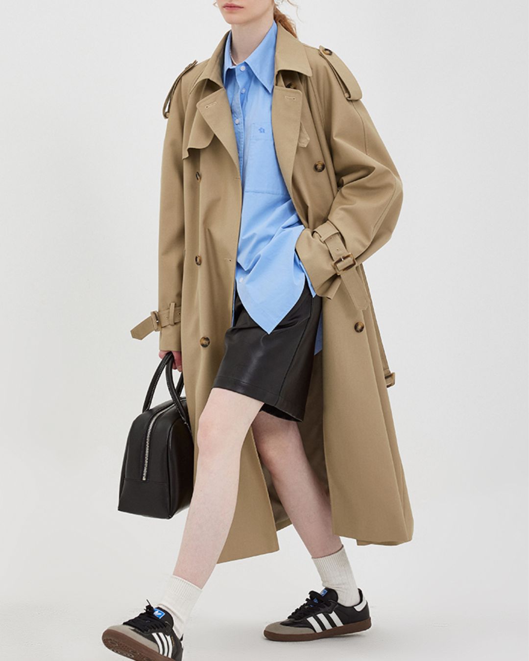 Double-breasted Trench Coat　CT006