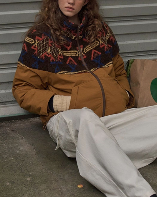 Casual Stand Collar Padded Jacket　JK049