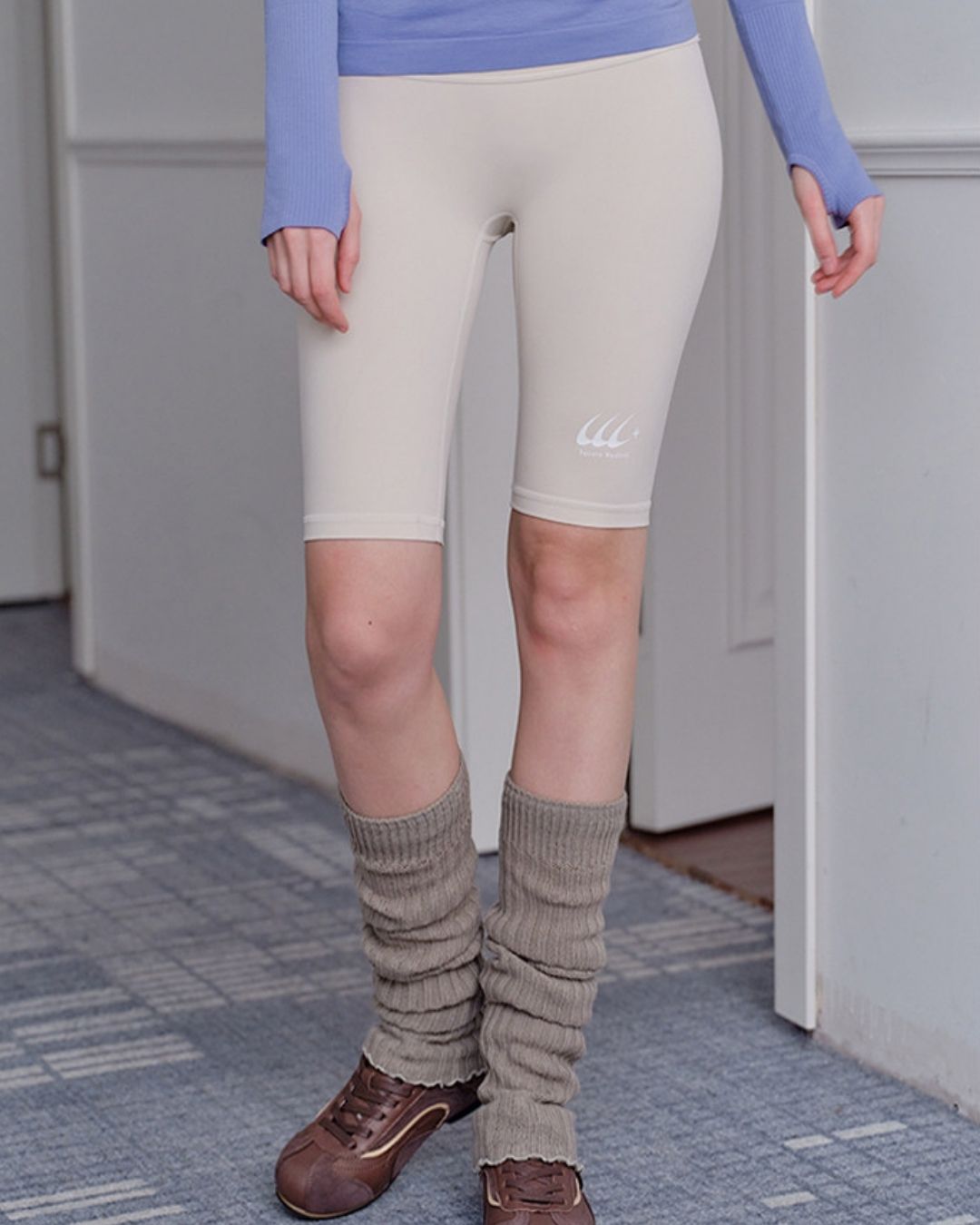 High-waisted Above-the-knee Fitness Pants　SP003