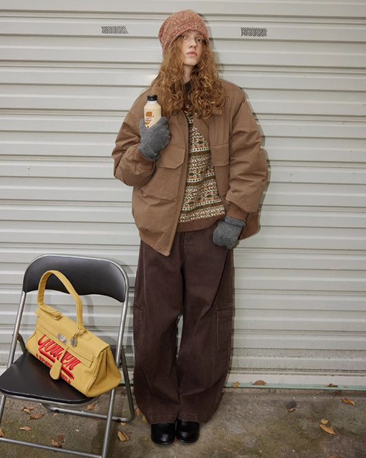 Boa Collar Padded Work Jacket　JK041