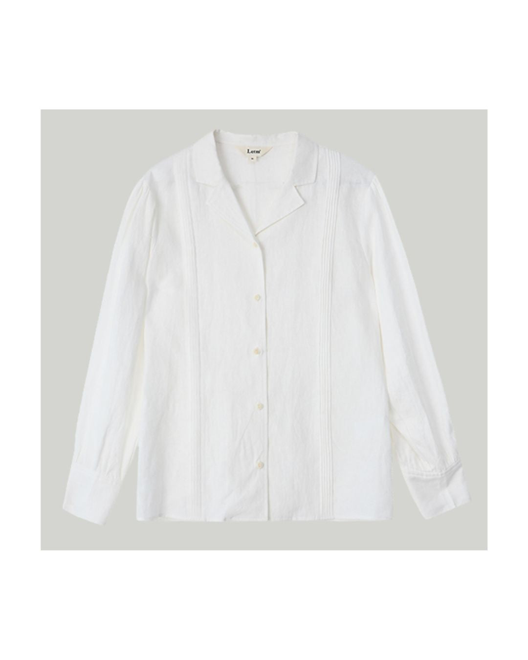 Open Collar Long Sleeve Shirt　LS012