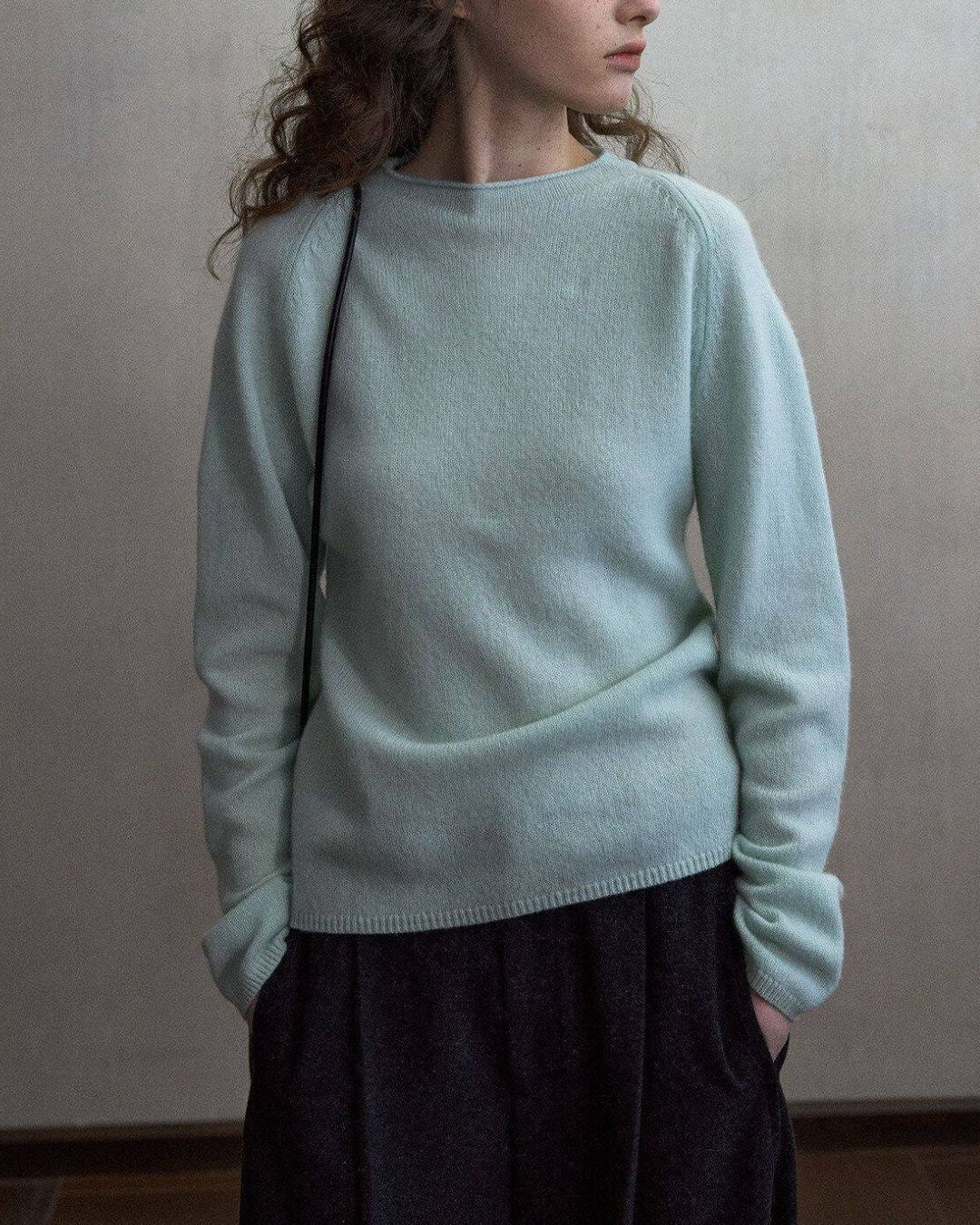 Basic Yak Wool Color Knit Pullover　KN109