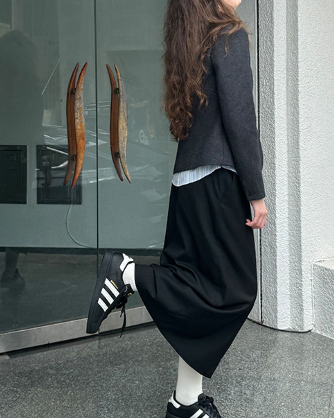 Front Slit Midi Tight Skirt　SK002