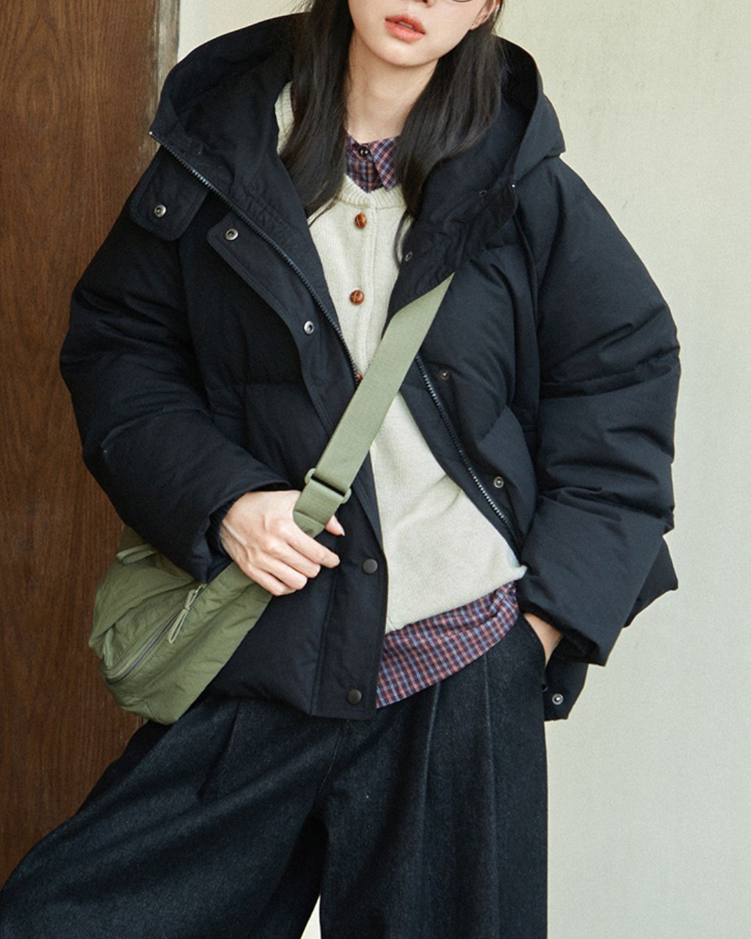 Casual Hooded Down Jacket　JK063