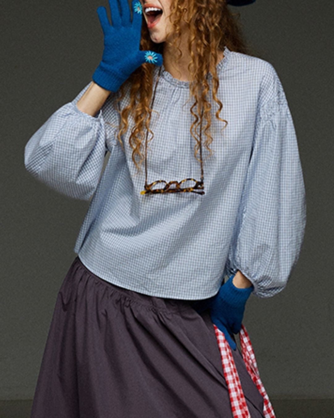 Puff Sleeve Shirt Pullover　LS030