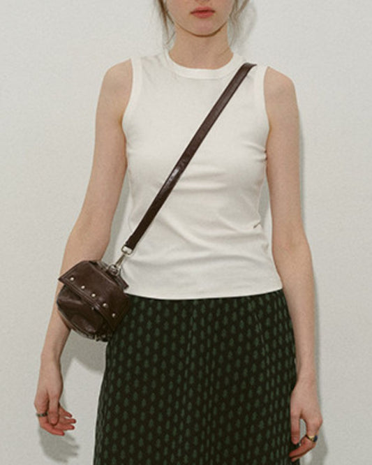Crew Neck Slim Fit Tank Top　ST003