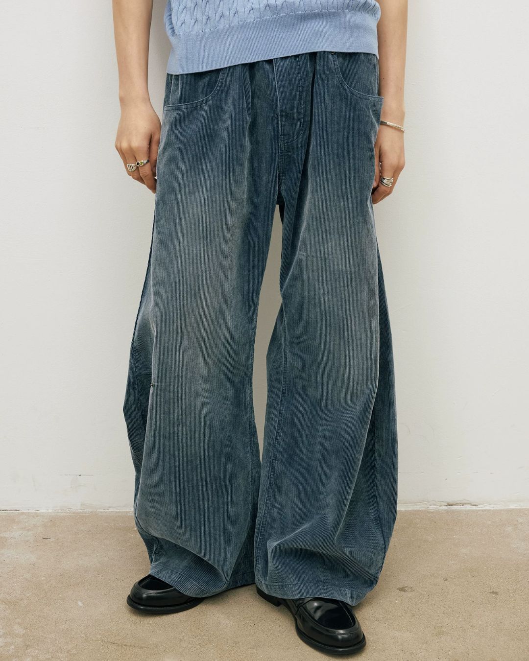 Washed Corduroy Curve Pants　PT044