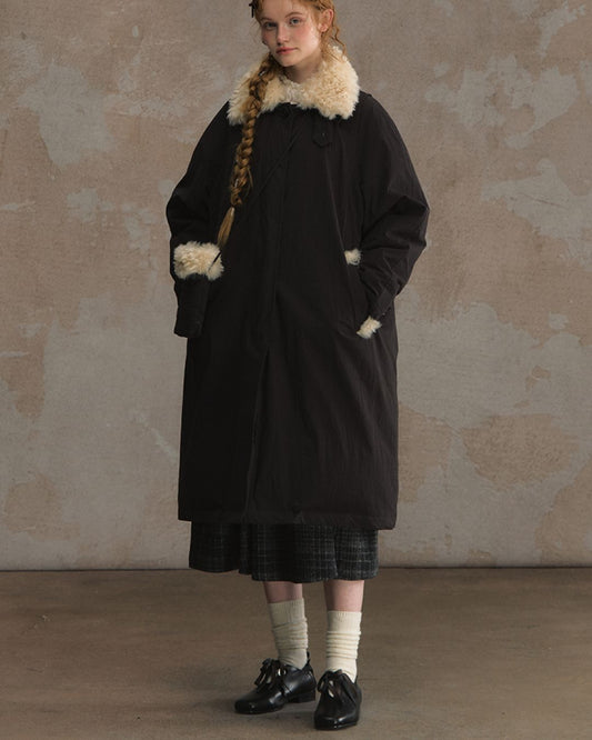 Fur Detail Long Down Coat　CT024