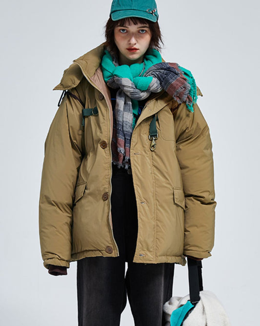 White Duck Down Work Jacket　JK073