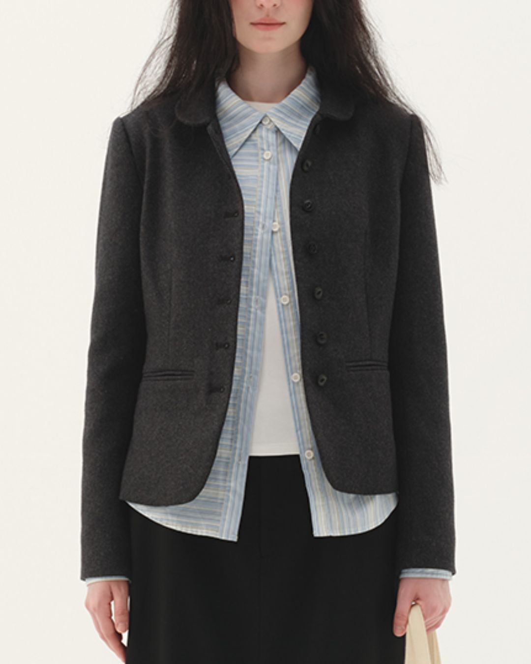 Round Collar Classic Jacket　JK004