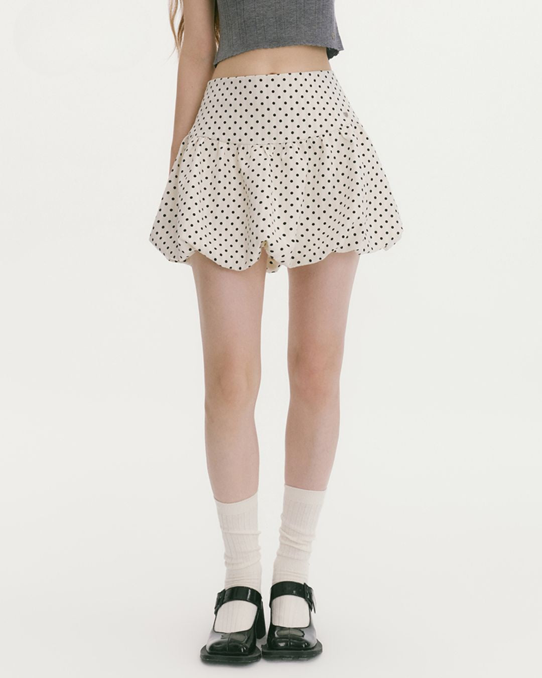 Polka Dot Balloon Mini Skirt　SK005