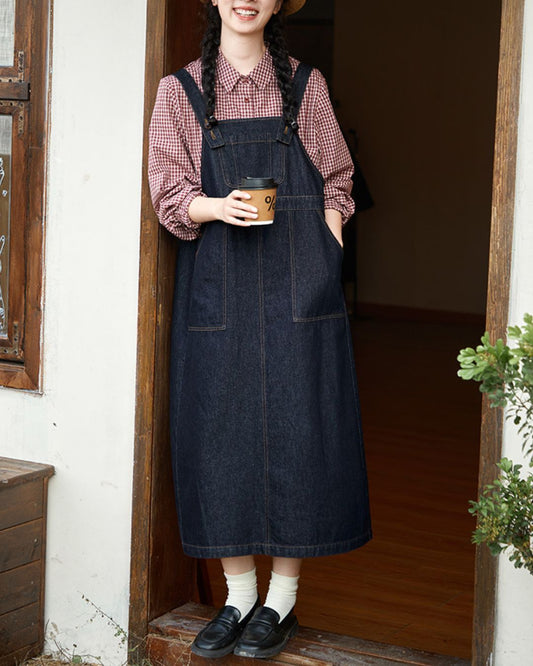 Denim Jumper Skirt　OP006