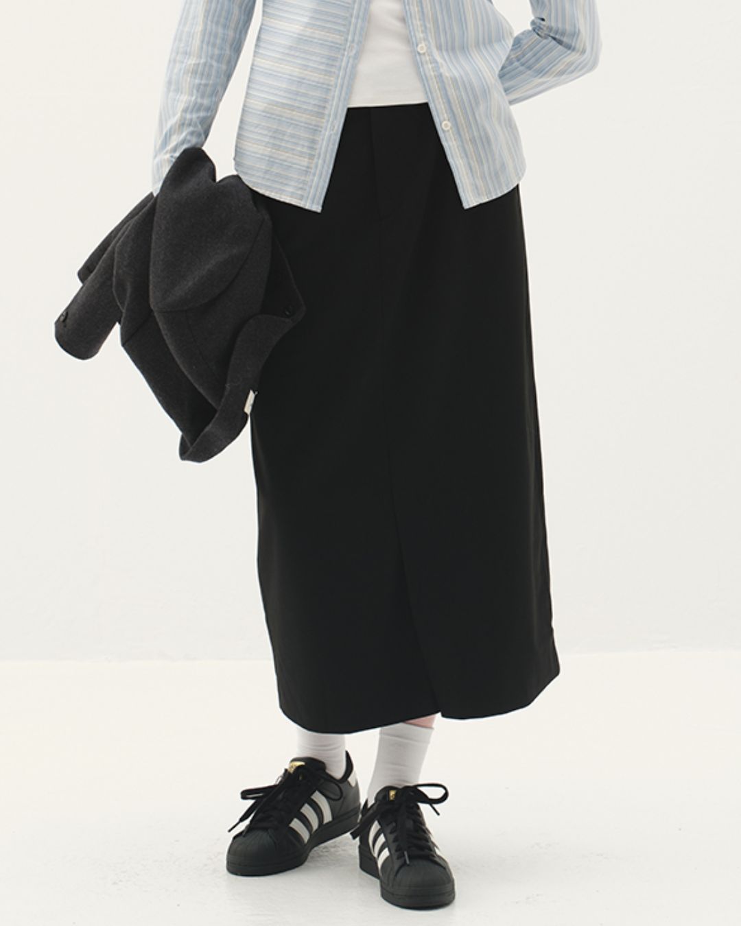 Front Slit Midi Tight Skirt　SK002