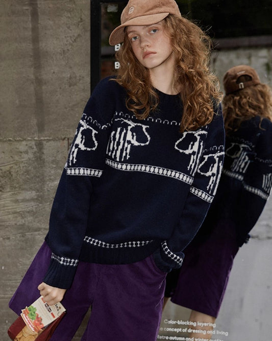 Wool Fair Isle Sweater　KN044