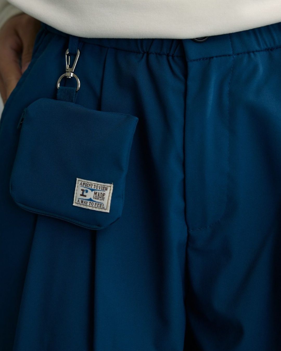 Casual Straight Pants With Mini Bag　PT034