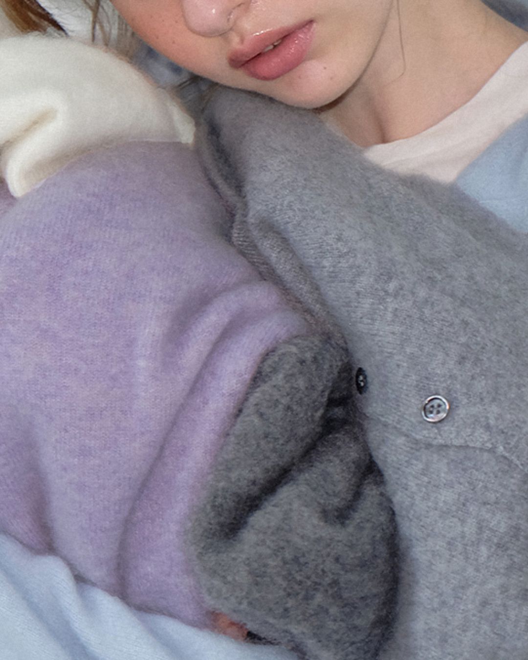 Wool Cashmere Knit Cardigan　KN038