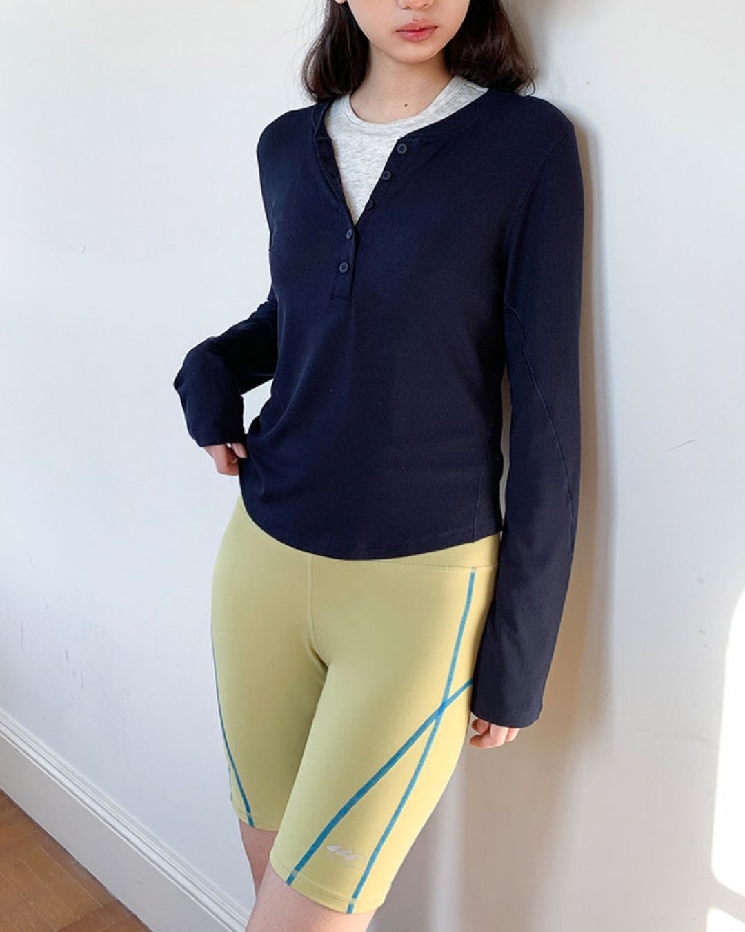 Color Block Fitness Shorts　SP002