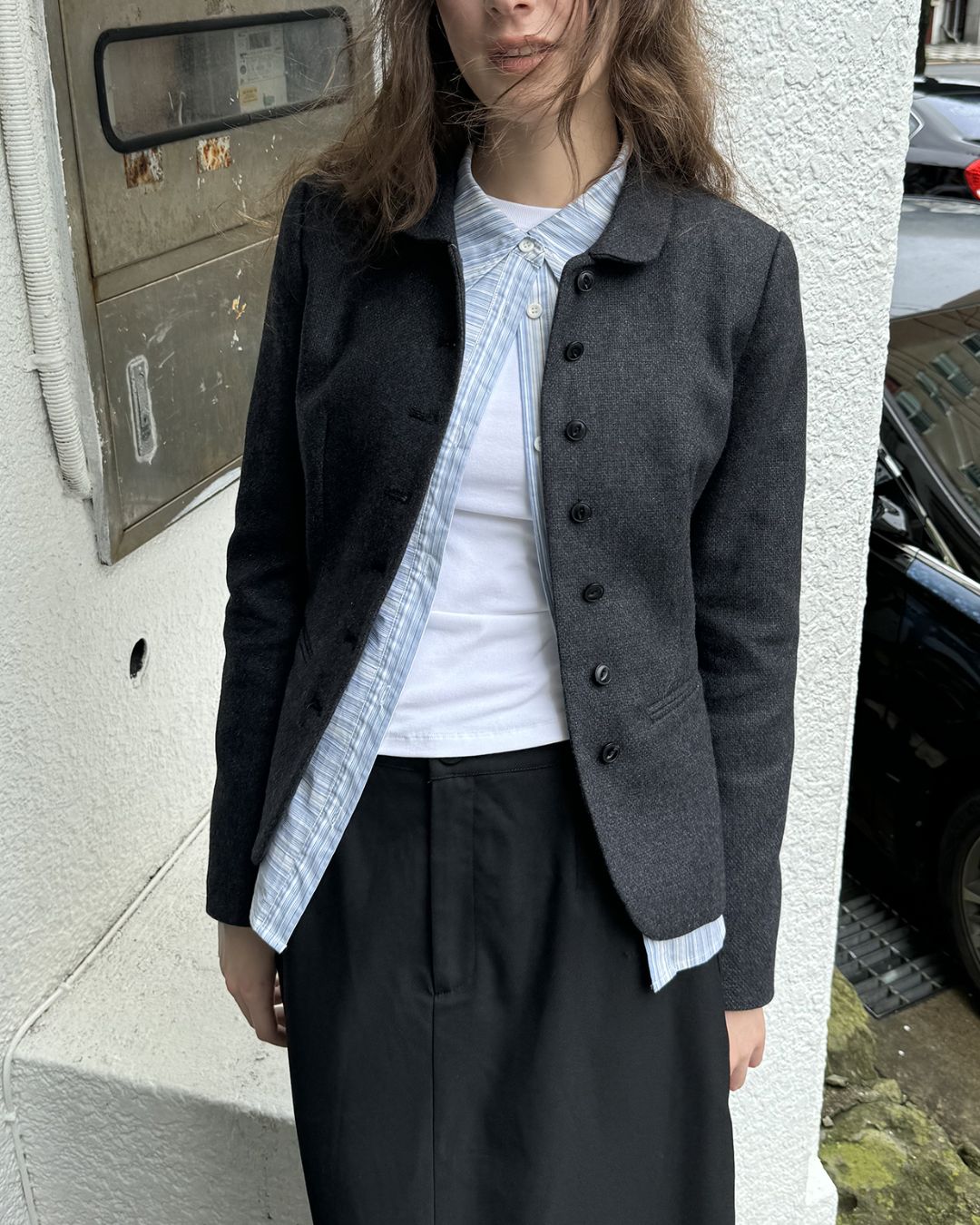 Round Collar Classic Jacket　JK004