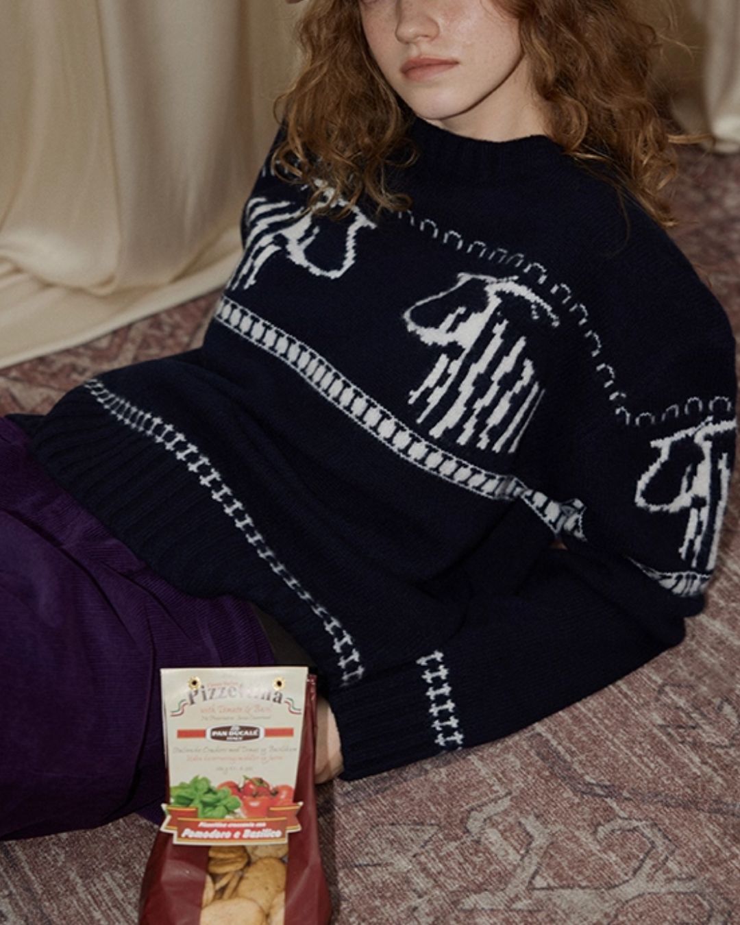 Wool Fair Isle Sweater　KN044