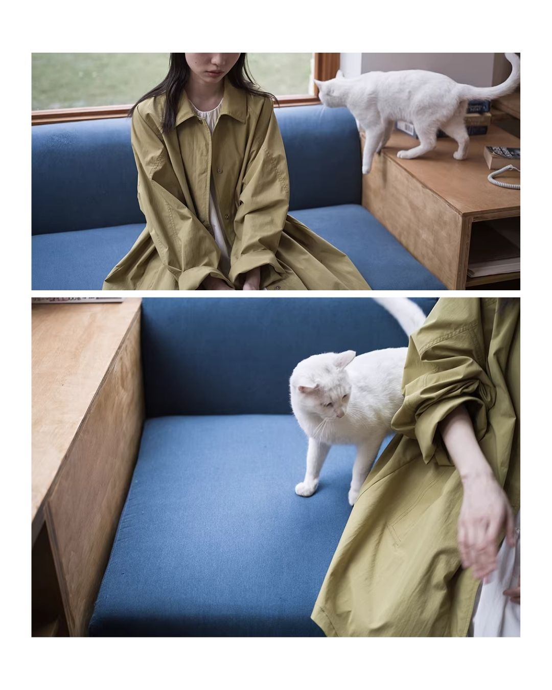 Water-repellent Single-breasted Coat　CT033
